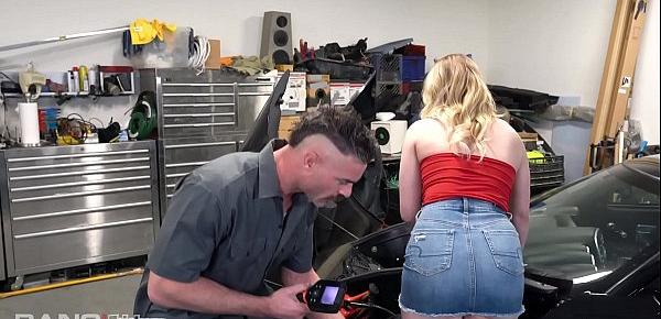  Trickery - Dirty Mechanic Tricks Kenzie Madison Into Sex